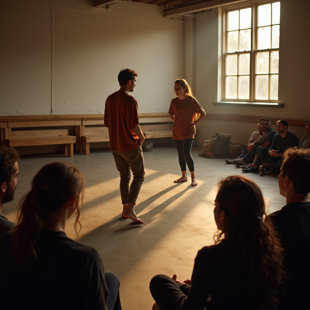 Moment din spectacolul informal de final de curs